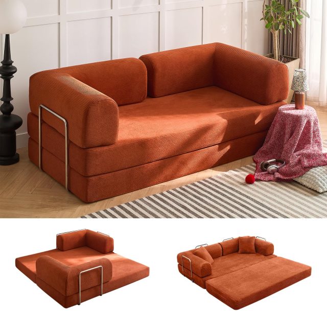 Free Shipping | Modern Convertible Sofa Bed for Multifunctional Rooms