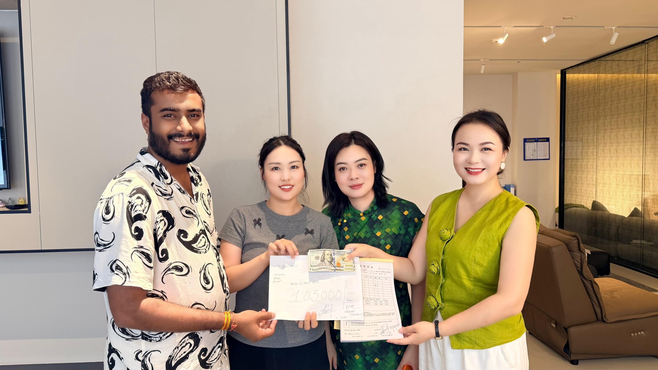 QIANTONG furniture factory visit photo